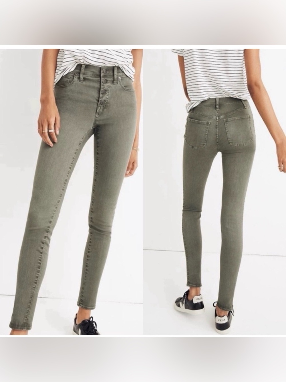 Madewell 9” High Rise Skinny Jeans  EUC